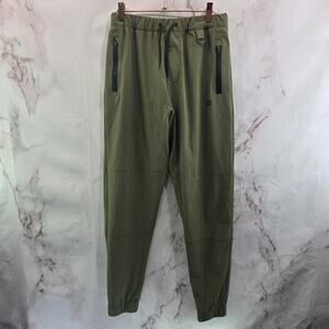 Flag Nor Fail Pants Womens XS Green Everyday Jogger Crop Pull On High Rise
